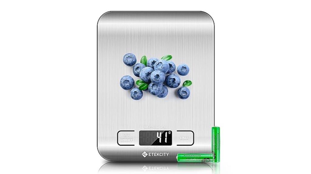 etekcity kitchen scale lcd