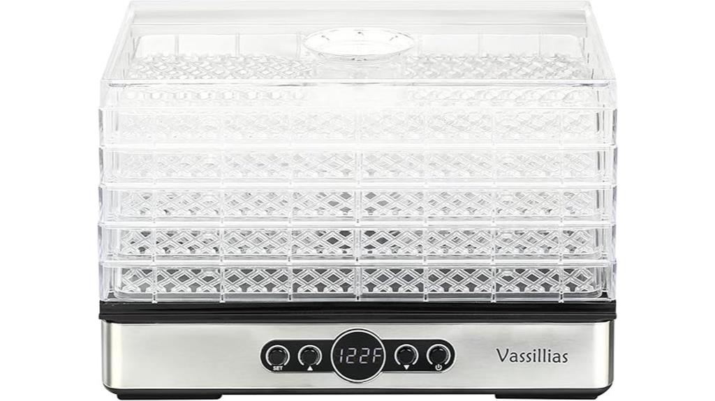 five rack slide out dehydrator