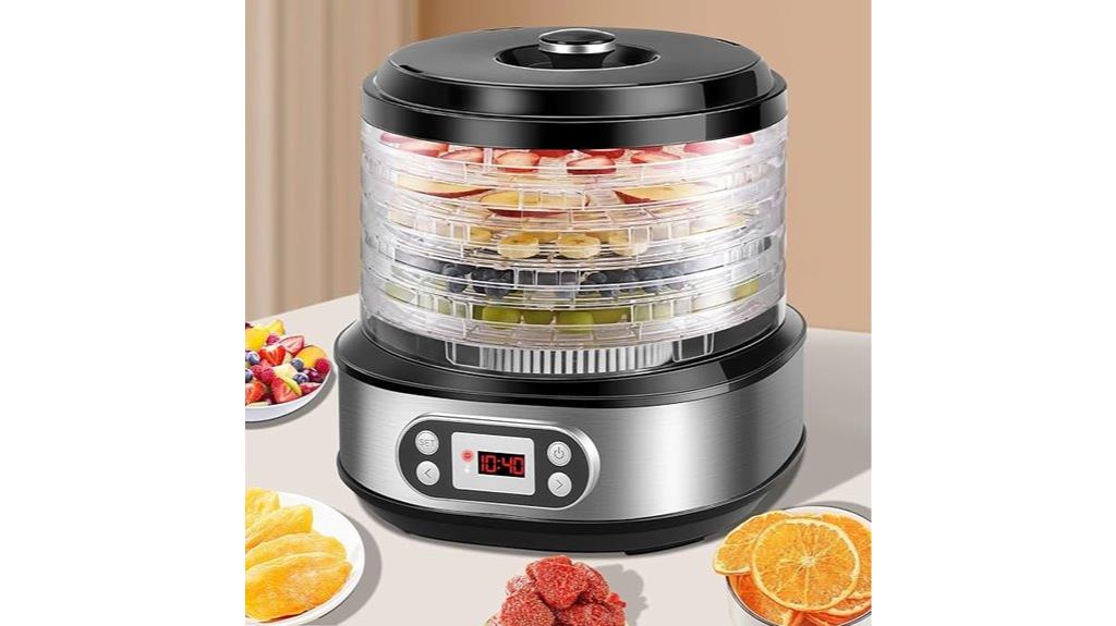 five tray digital dehydrator