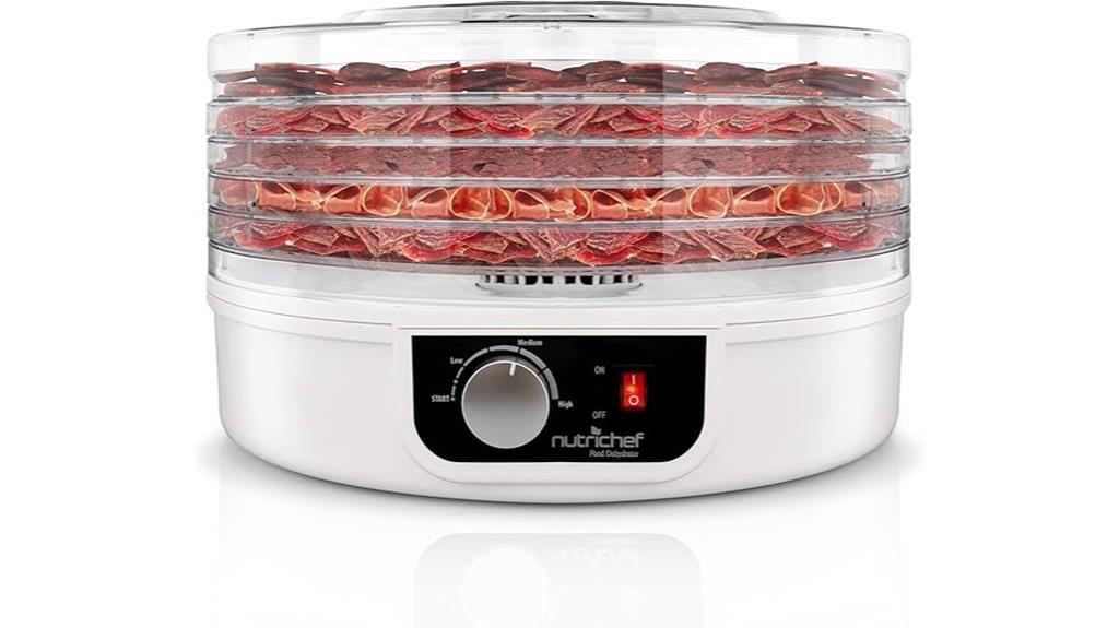five tray food dehydrator