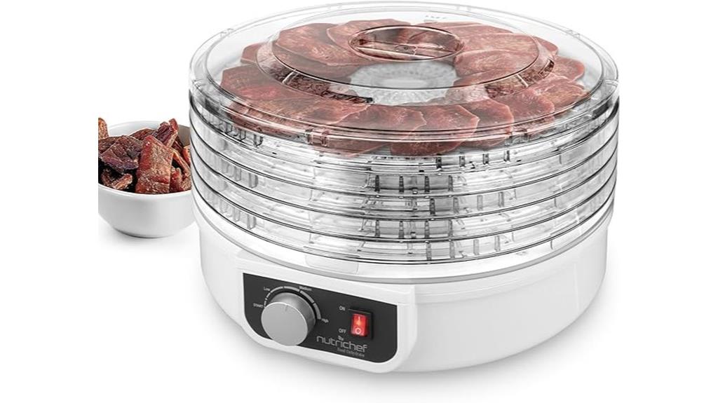 five tray food dehydrator