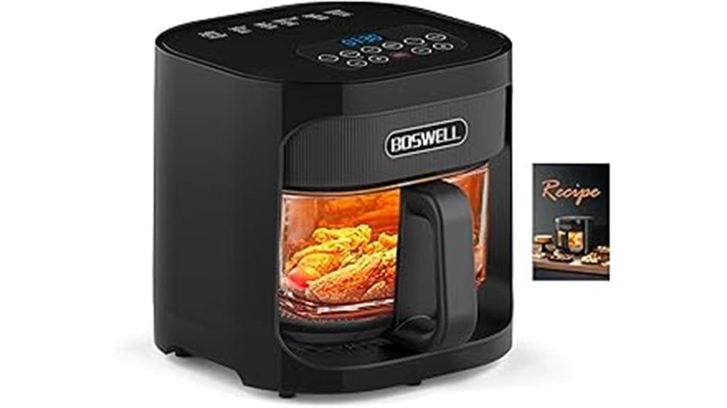 glass fryer with bowl