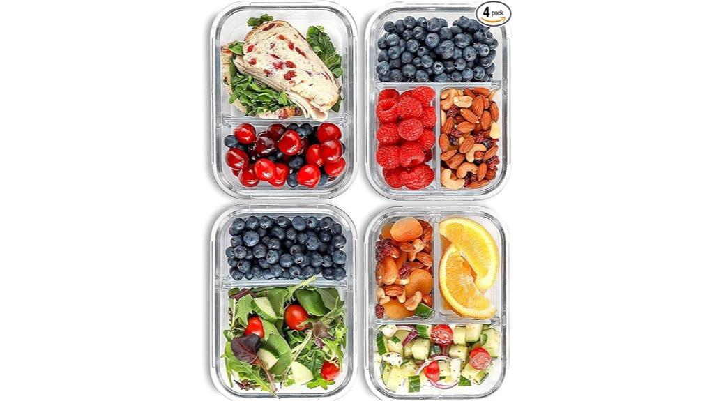 glass meal prep containers