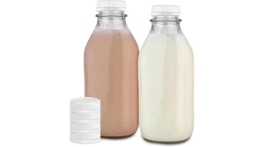 glass milk bottle pack