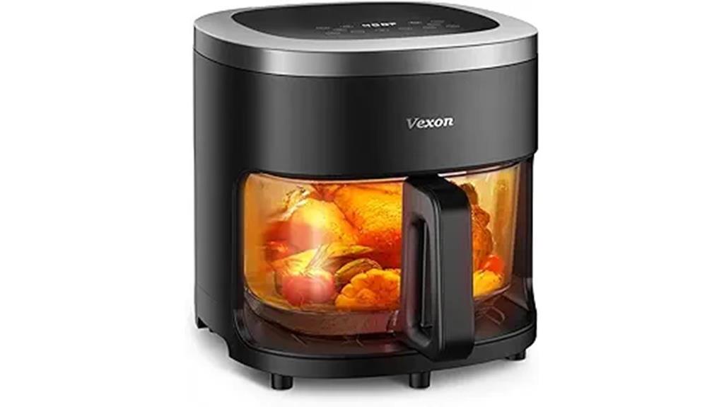 glass viewing air fryer
