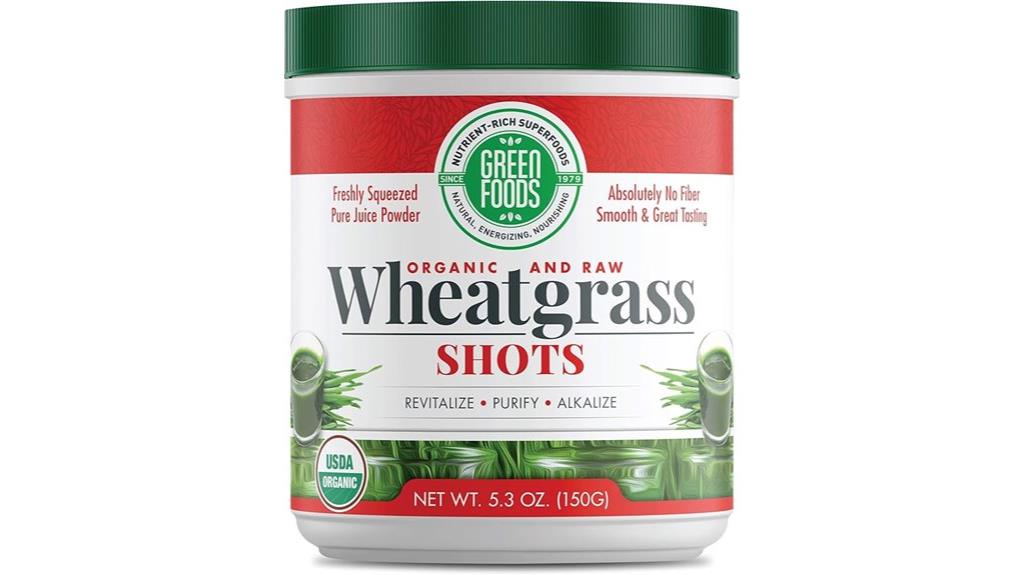 green wheat grass shots