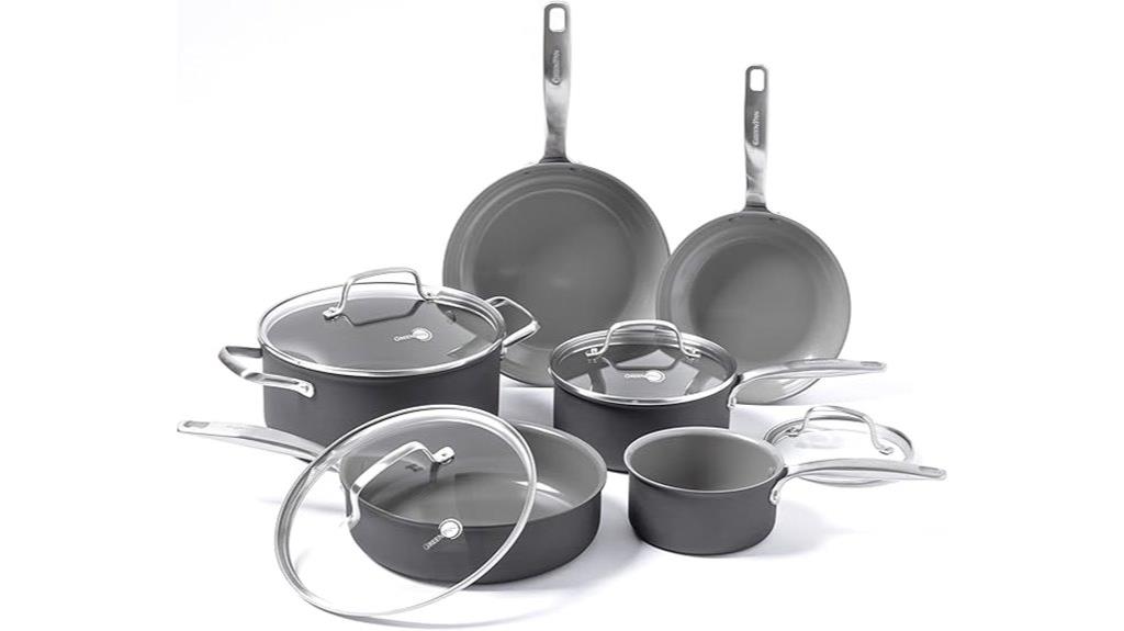 greenpan ceramic cookware set