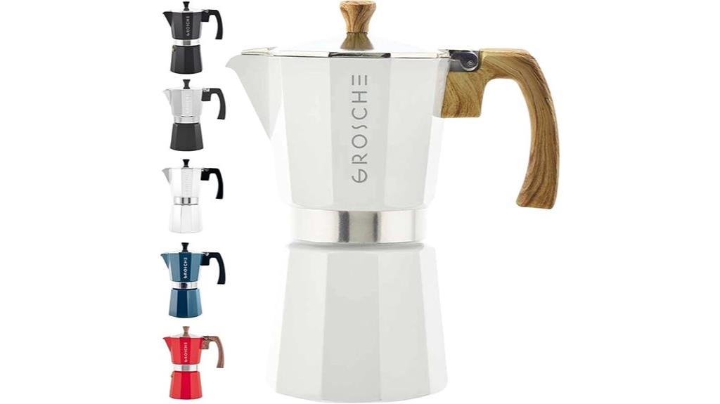 groshe 6 cup white espresso