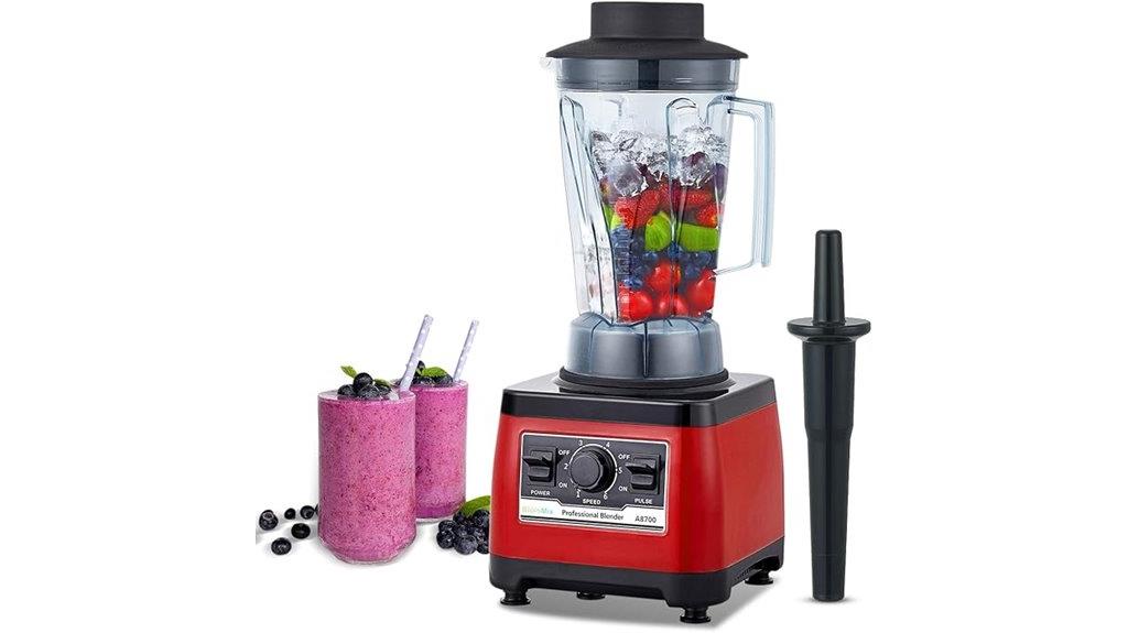 heavy duty red commercial blender