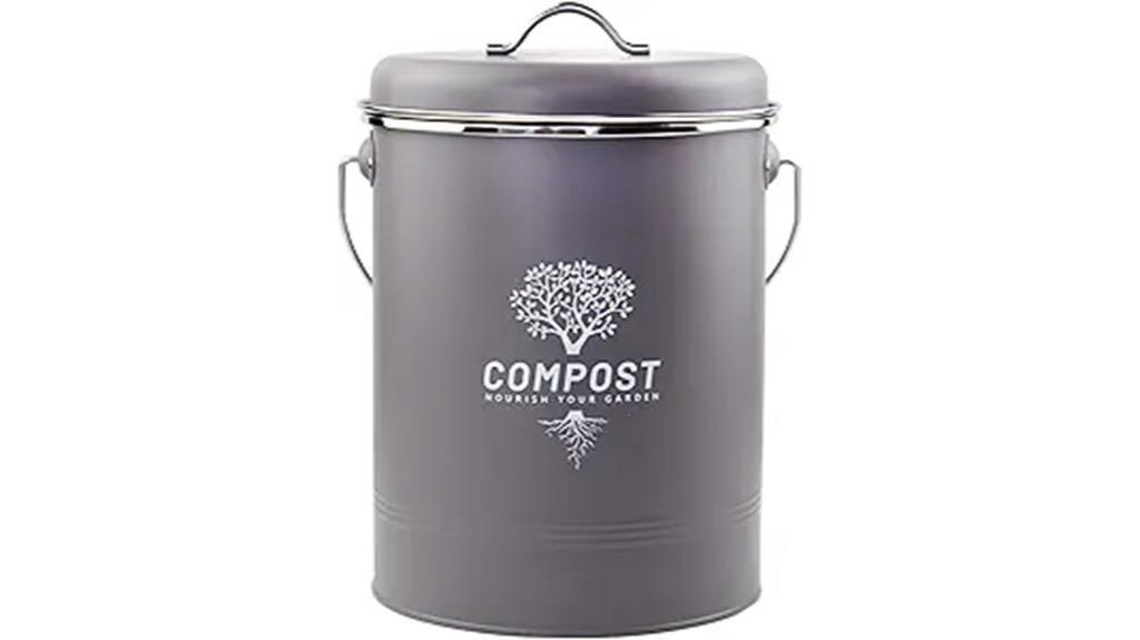 kitchen compost bin with lid