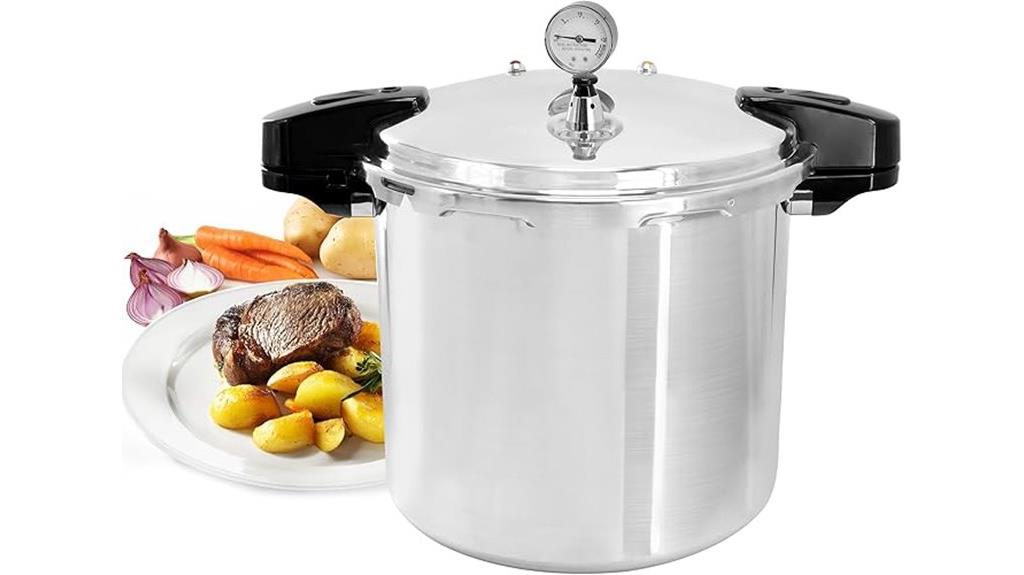 large aluminum pressure cooker