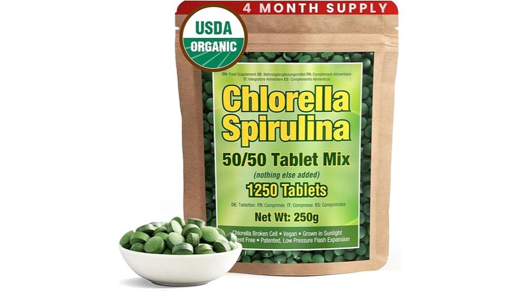 large bottle of green capsules