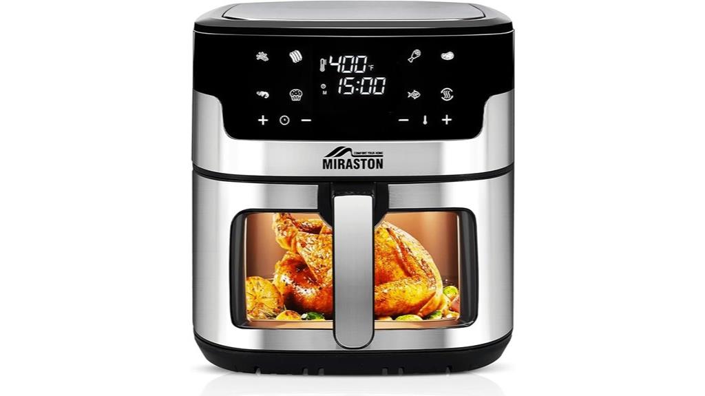 large digital touch air fryer