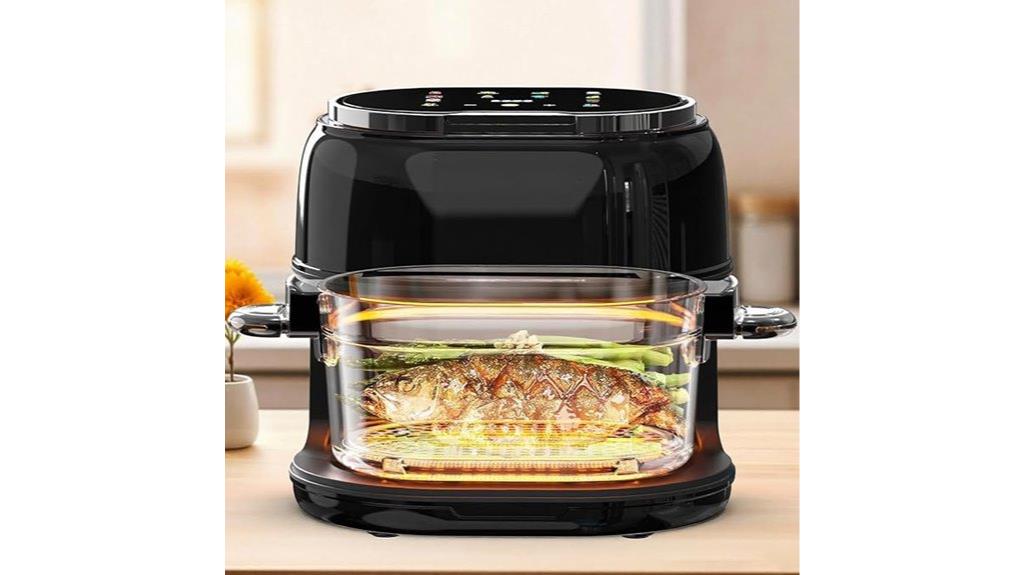 large glass air fryer