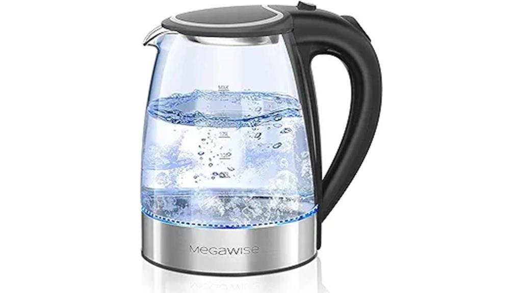large glass tea kettle