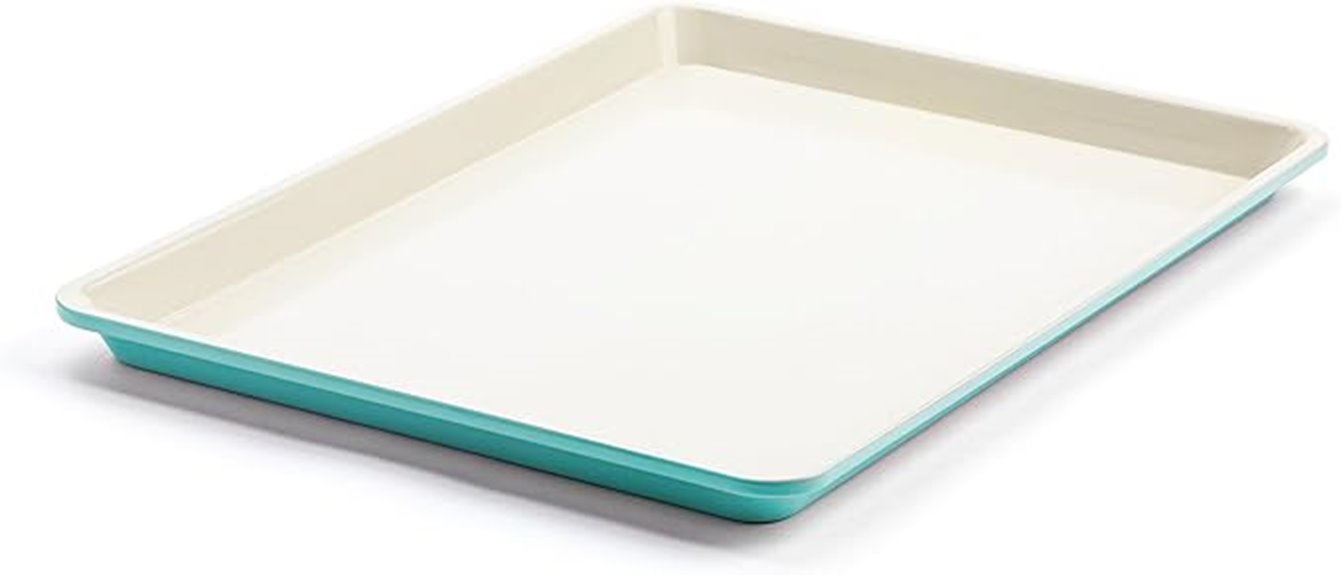 large green baking sheet