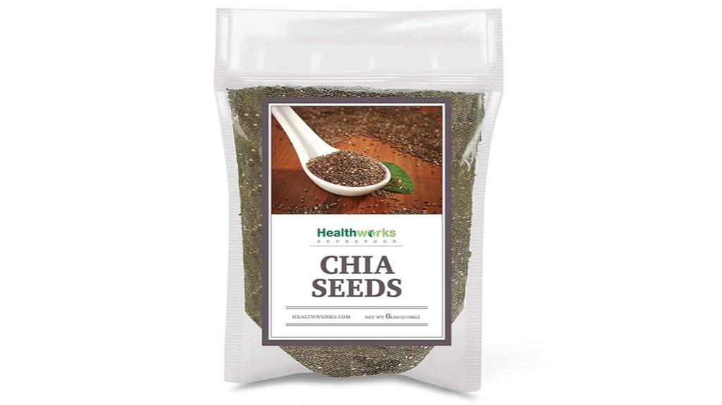 large raw chia seeds