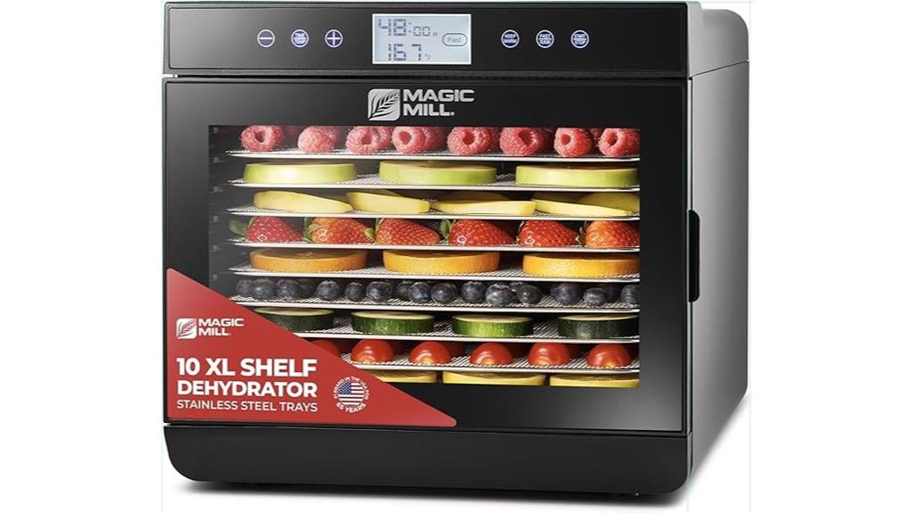 magic mill dehydrator with 10 trays