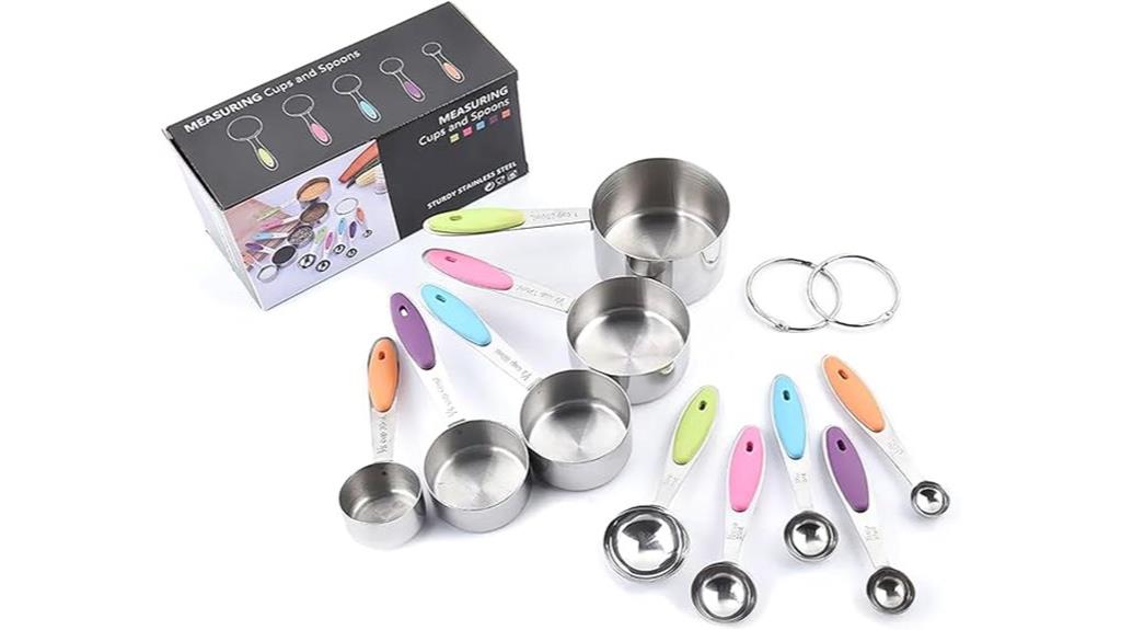magnetic stainless steel measuring spoons