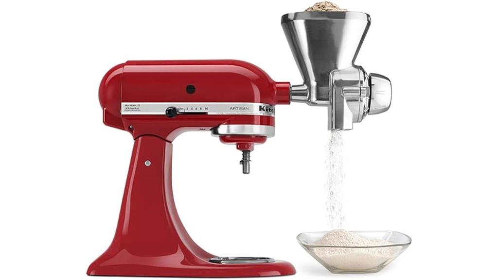 metal grain mill attachment