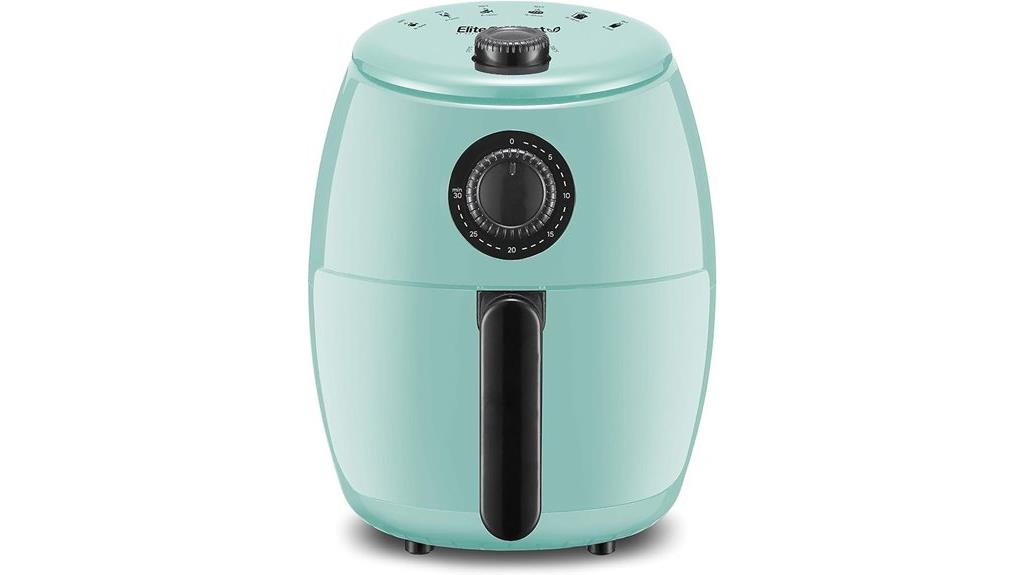 mint colored compact air fryer