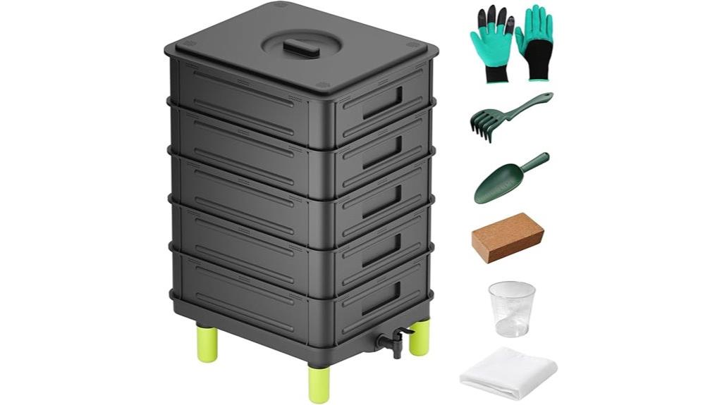 multi layer worm compost bin