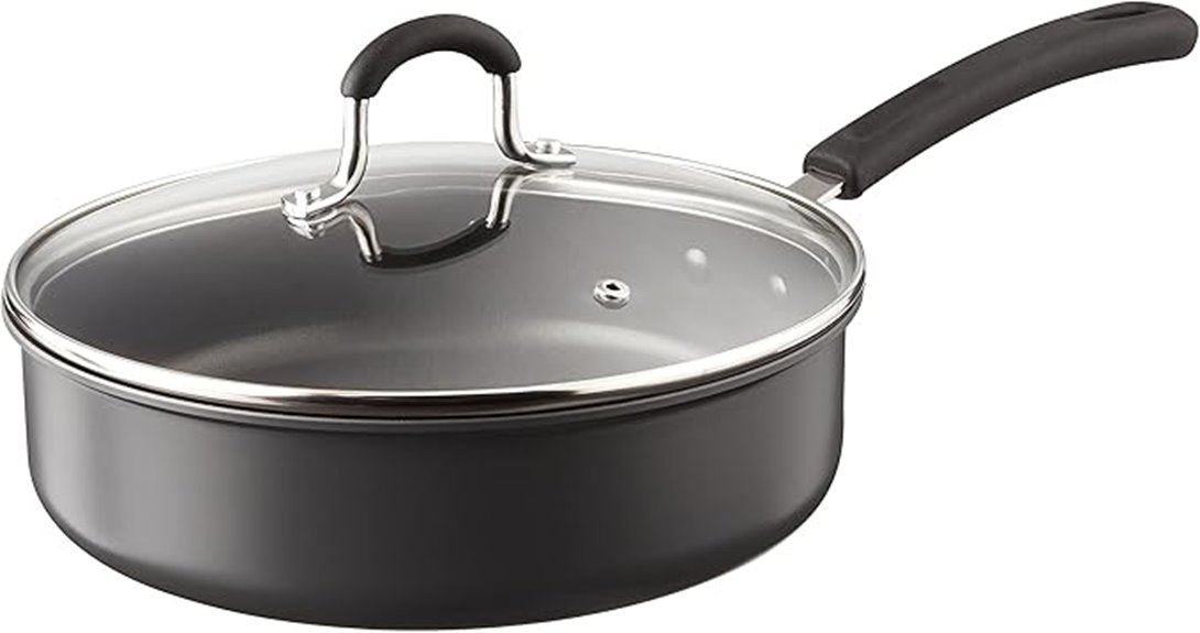 nonstick 3 quart saute pan