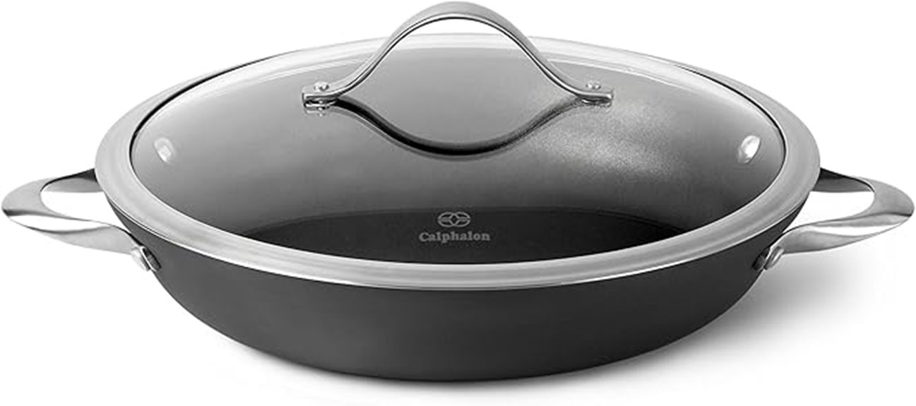 nonstick aluminum 12 inch pan