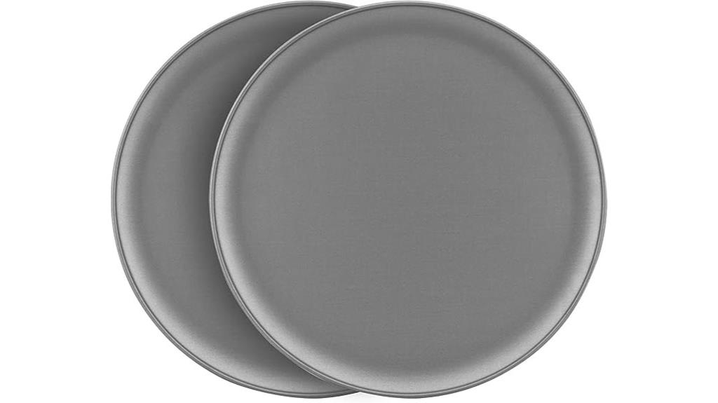 nonstick two piece pizza pans