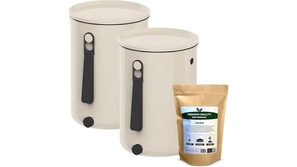 odor free compost bin set