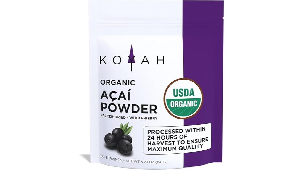 organic acai powder 150g
