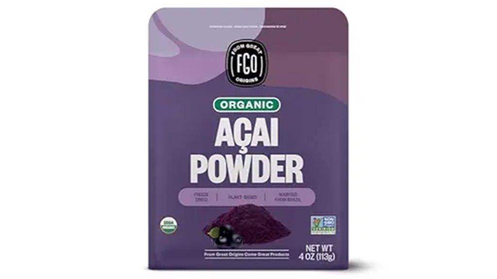 organic acai powder 4oz