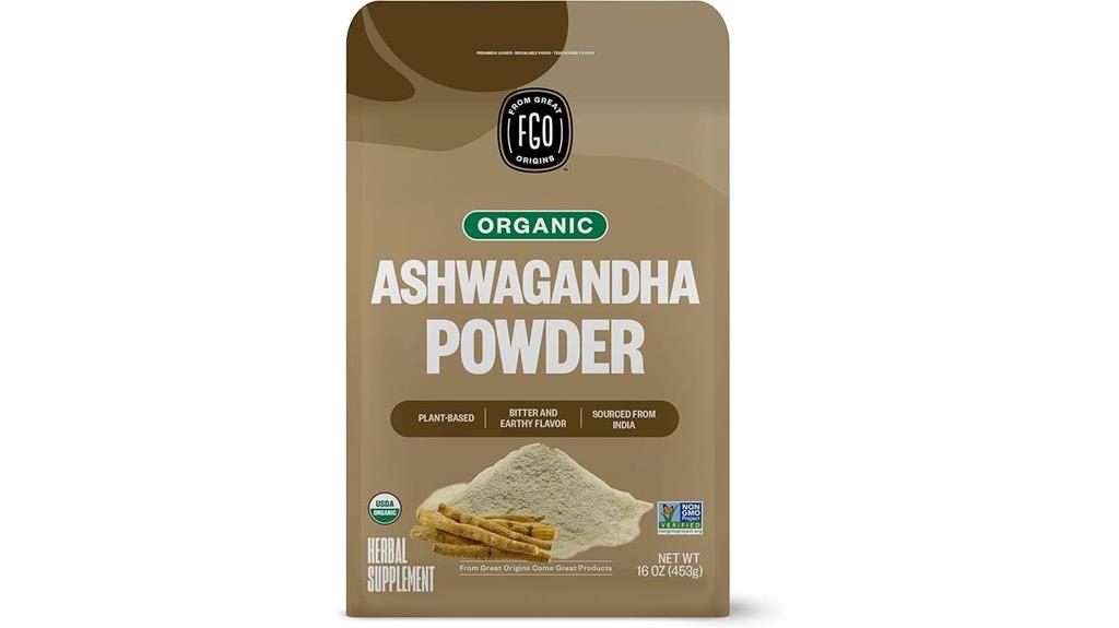 organic ashwagandha powder 16oz