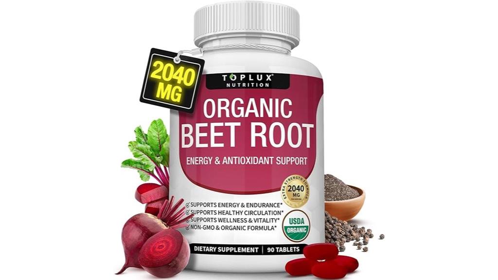 organic beet root tablets