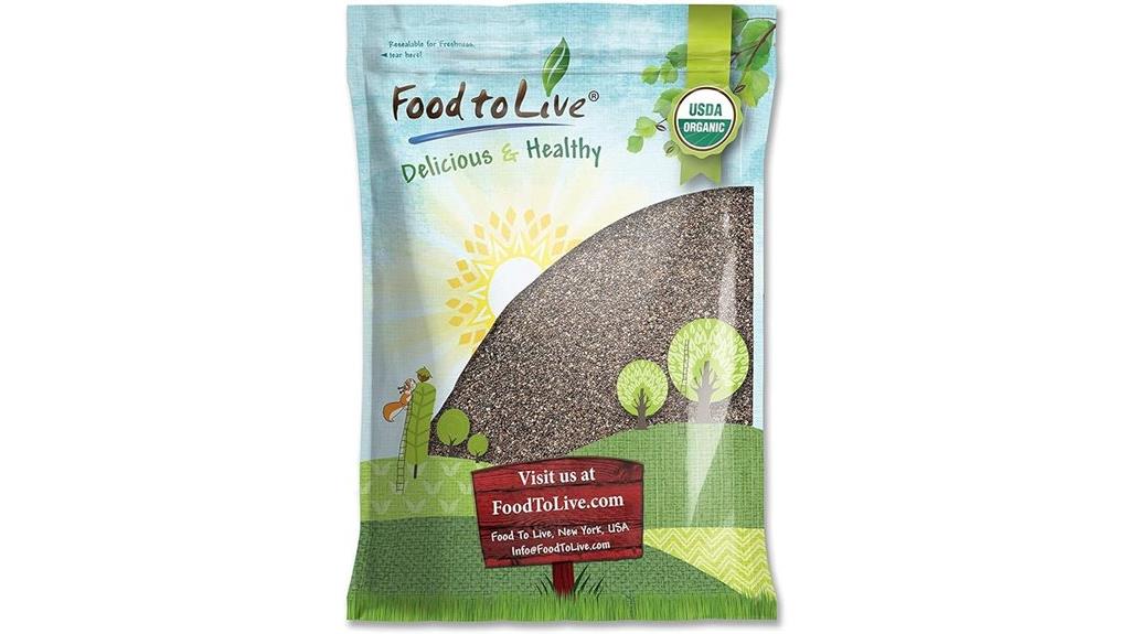organic black chia seeds