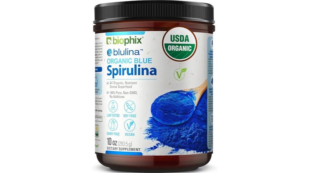organic blue spirulina powder