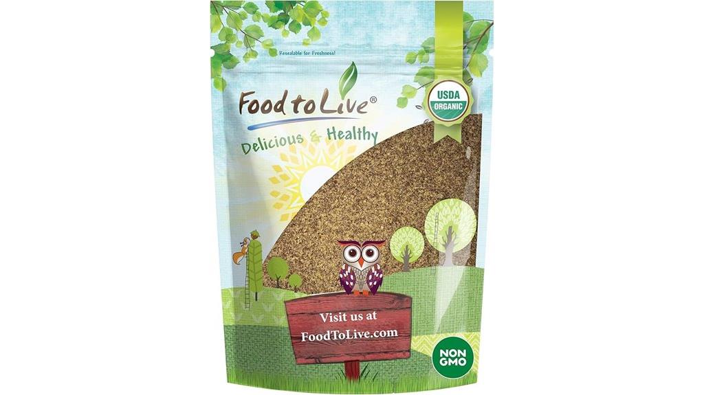 organic brown flaxseed meal