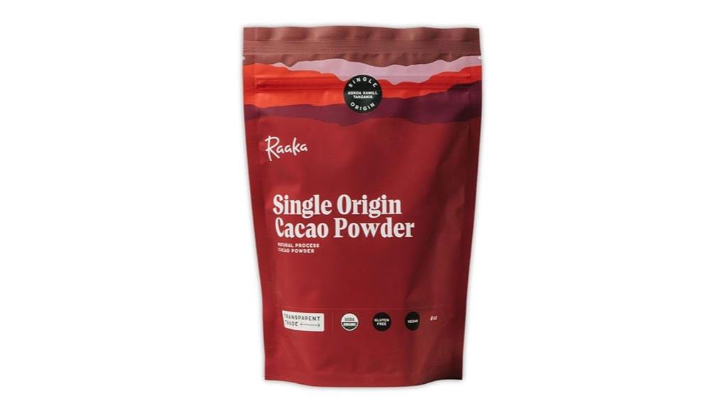 organic cacao powder bag