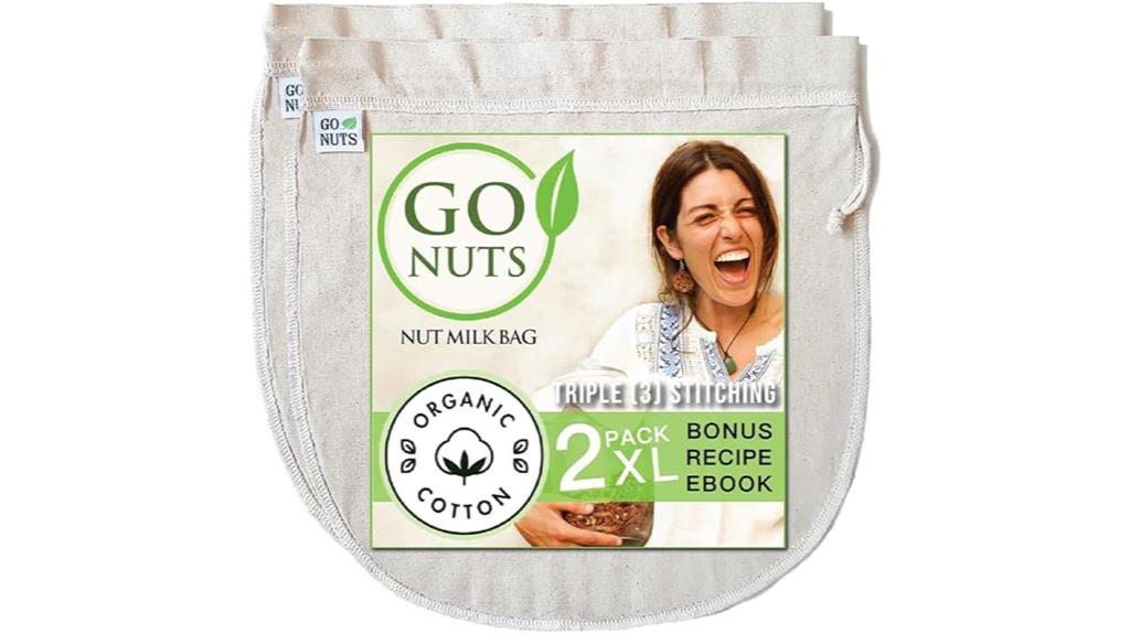organic cotton milk strainer