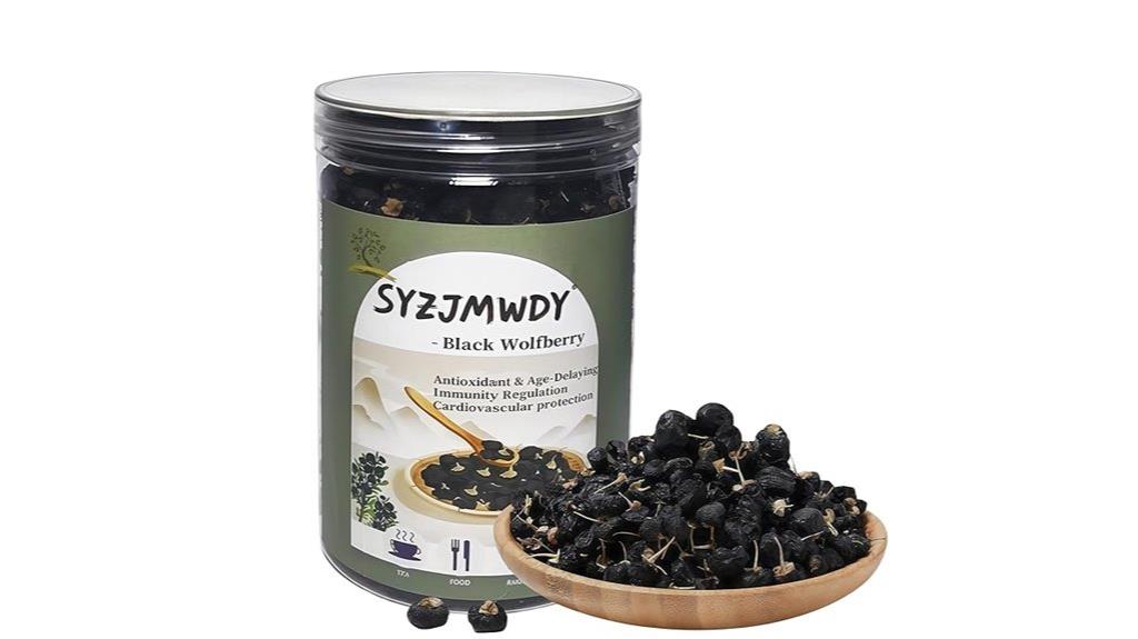 organic dried black goji