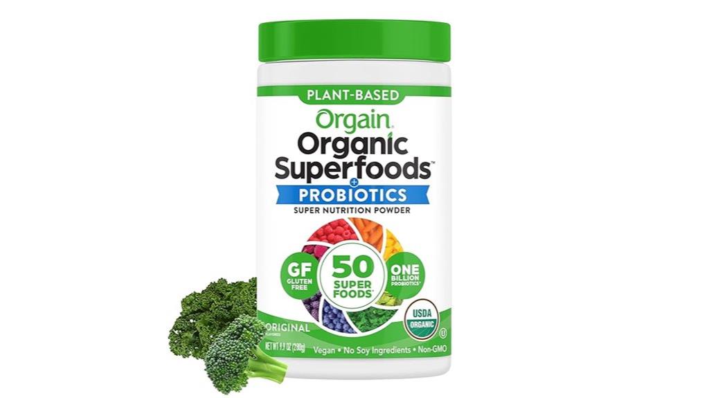organic green superfood powder