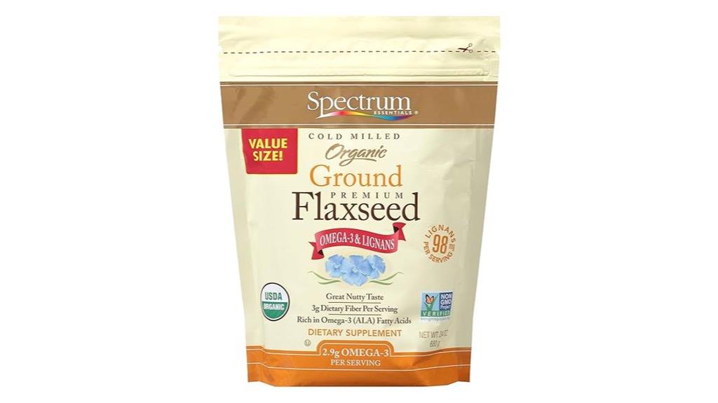 organic ground flaxseed 24 oz