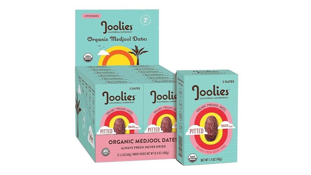 organic medjool date snack pack