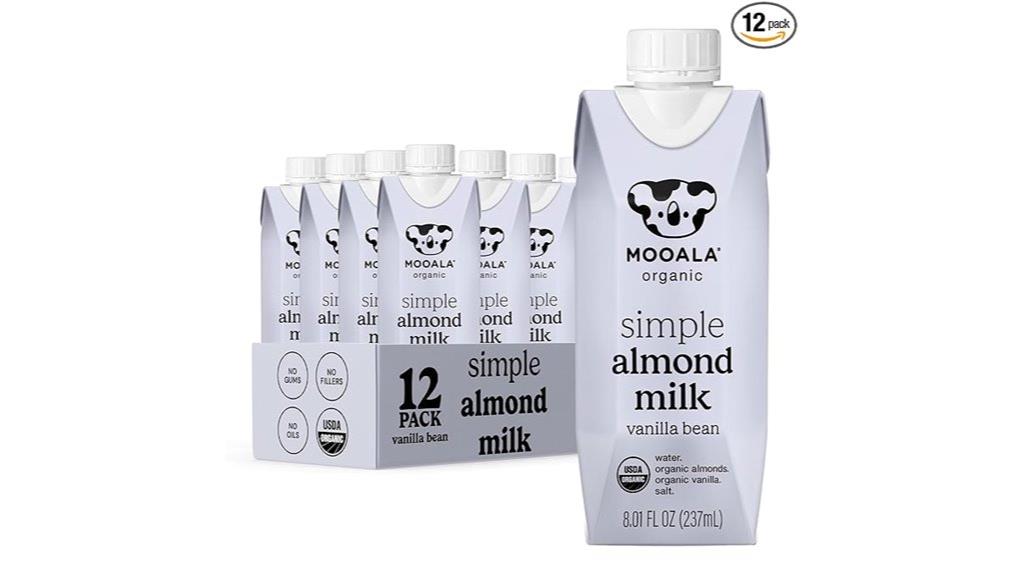 organic vanilla almond milk