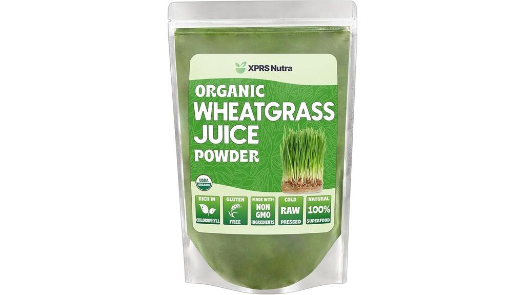 organic wheatgrass juice powder