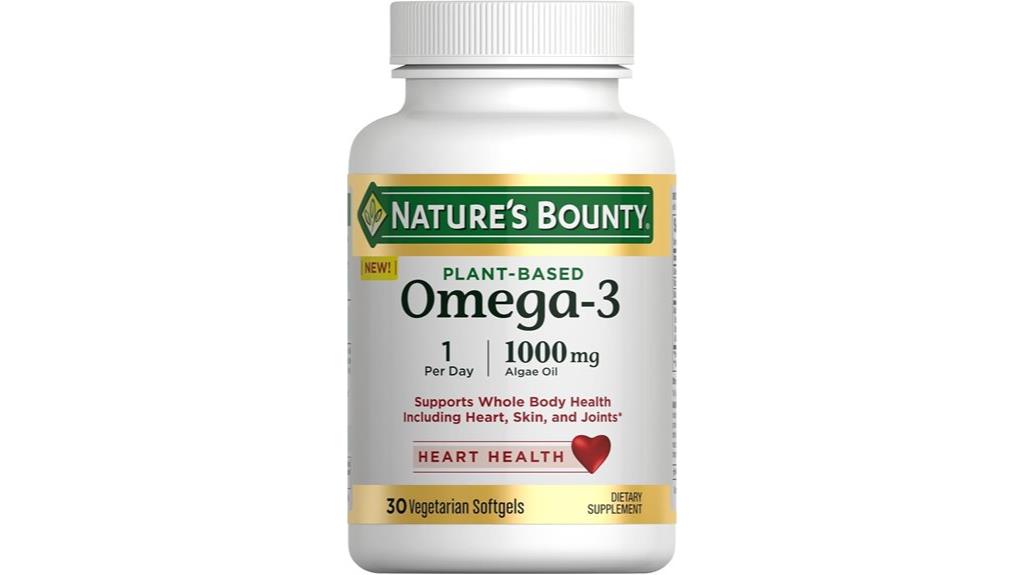 plant based omega 3 softgels