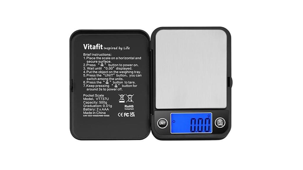 portable 500g digital scale