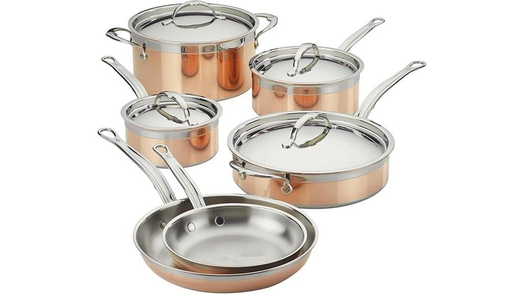 premium copper cookware set