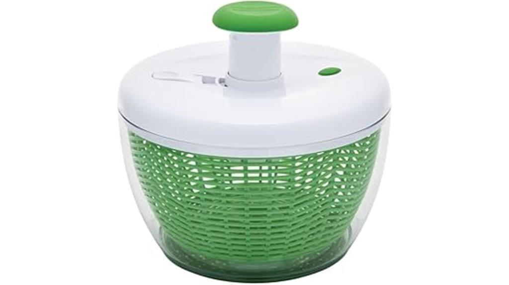 professional salad spinner with bowl