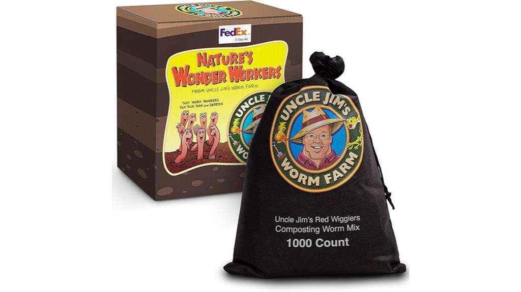 red wiggler worms pack